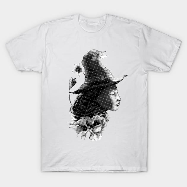 romantic witch facing east T-Shirt by Jub 